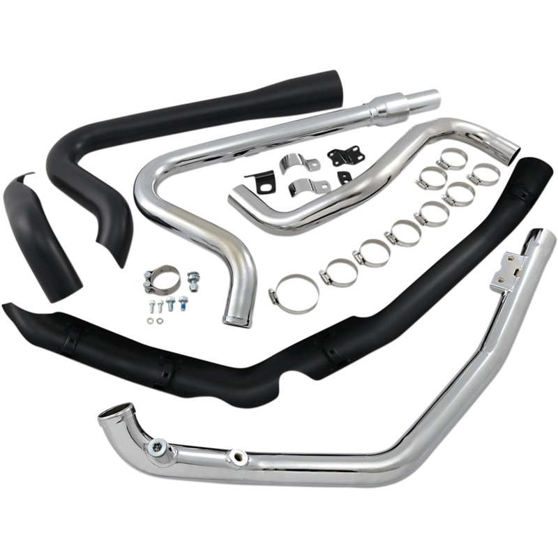 COBRA True Dual Headpipes – Black – Dresser 6257RB