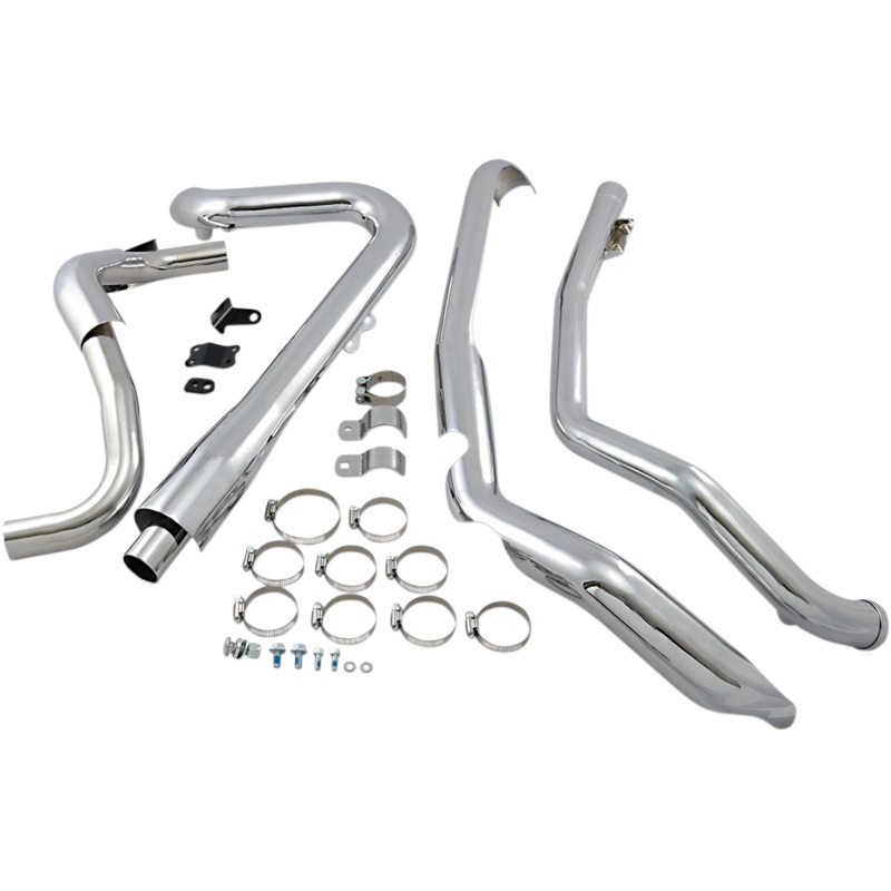 COBRA True Dual Headpipes – Chrome – Dresser 6257