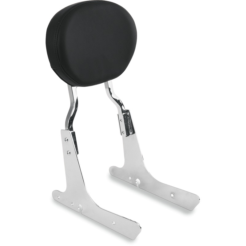DRAG SPECIALTIES SEATS Smooth Oval Sissy Bar Pad – Black Oval Backrest Pad  Smooth