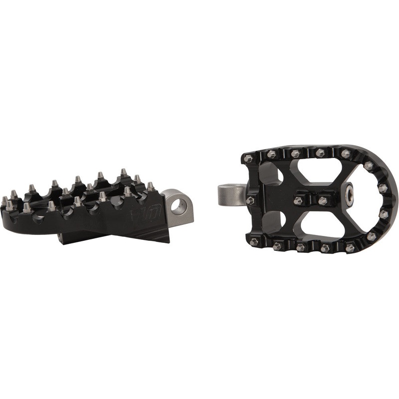 MOTO STYLE FOOTPEG SET BLACK 2X3.125