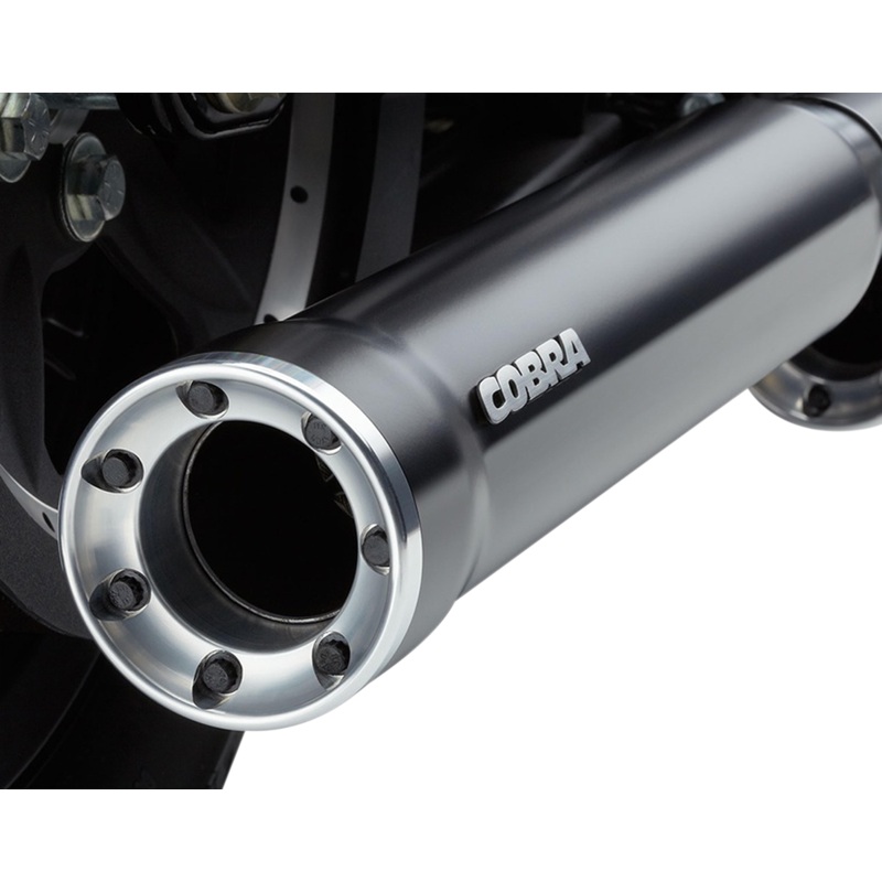 COBRA 3 RPT Mufflers – Black – ’04-’13 XL 6080RB