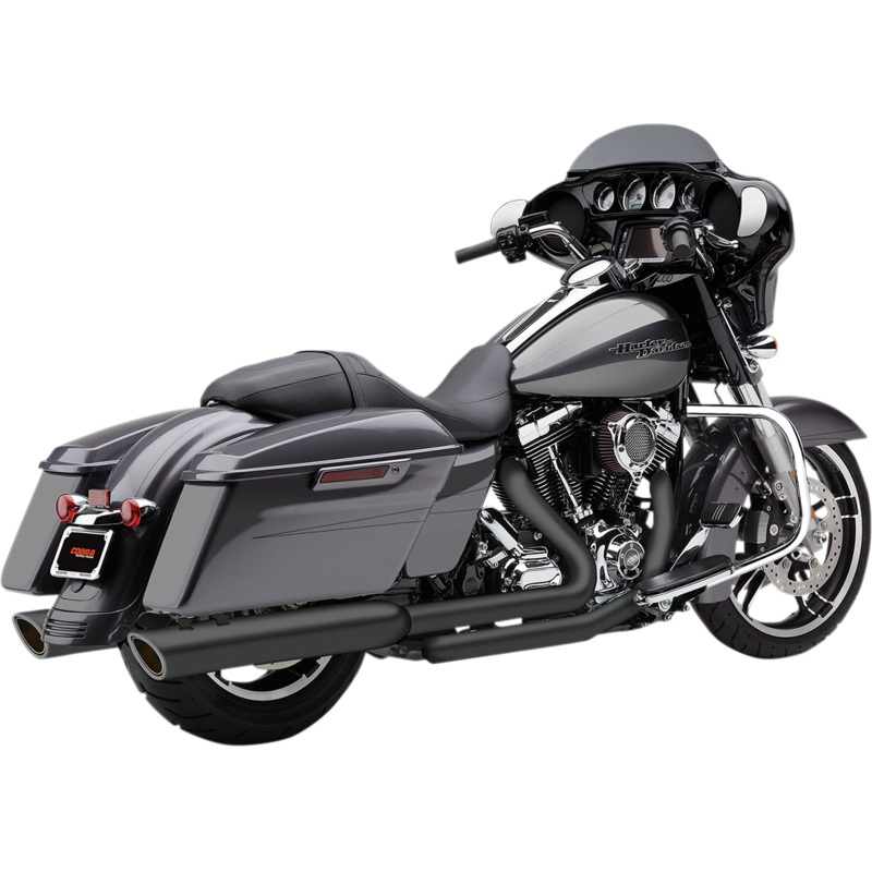COBRA 909 4 Mufflers – Black – ’95-’16 Bagger 6106RB