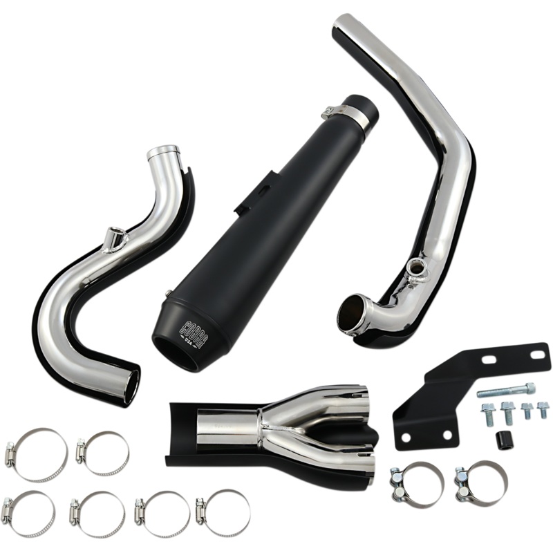 COBRA El Diablo Exhaust – Black – ’07-’11 Softail 6484B