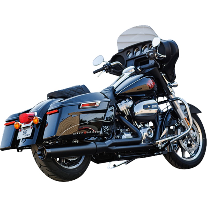 S&S CYCLE 2-into-1 Sidewinder Exhaust System – 50-State – Black – M8 Touring 550-0759