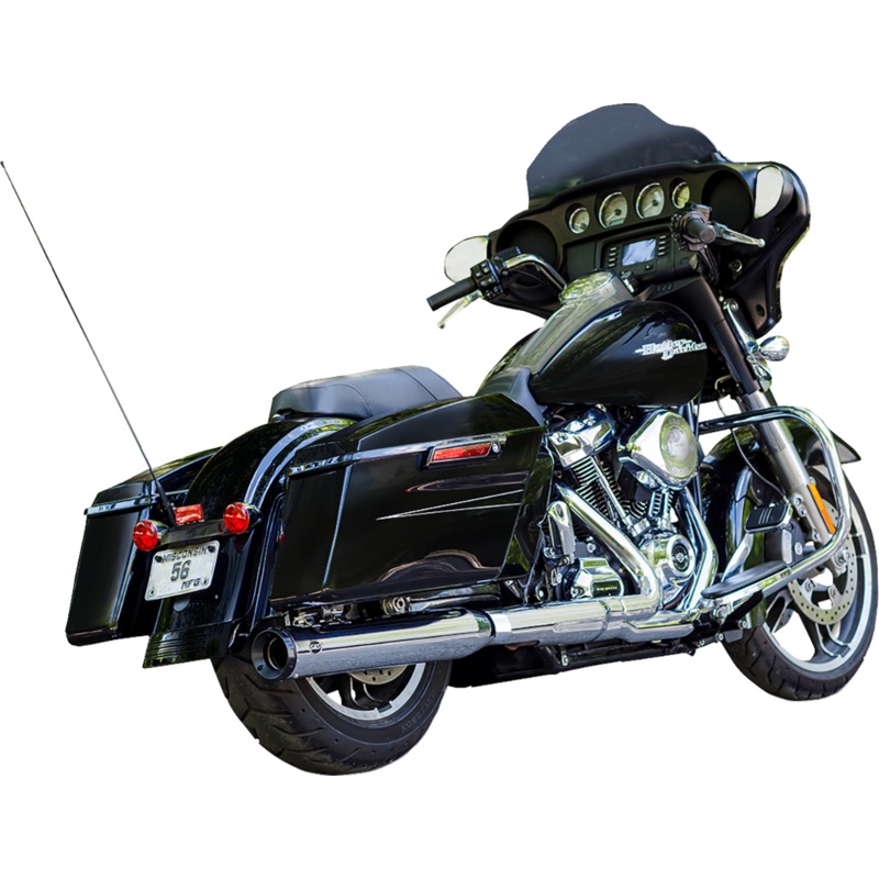S&S CYCLE 2-into-1 Swindler Exhaust Conversion Kit – 4 – Chrome – M8 Touring 550-1140